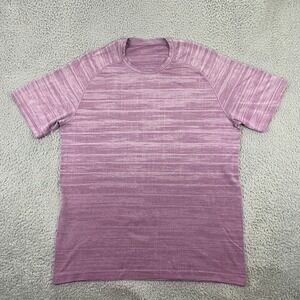 Lululemon Metal Tech Vent T-Shirt Mens XL Performance Short Sleeve Purple‎